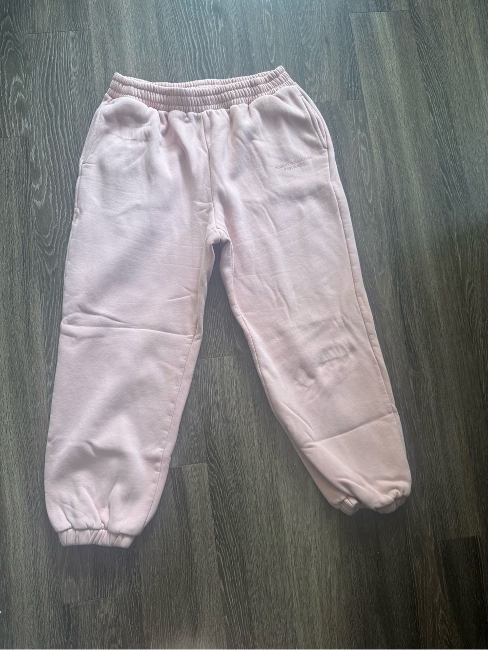 Pink Fleece Jogger Pants